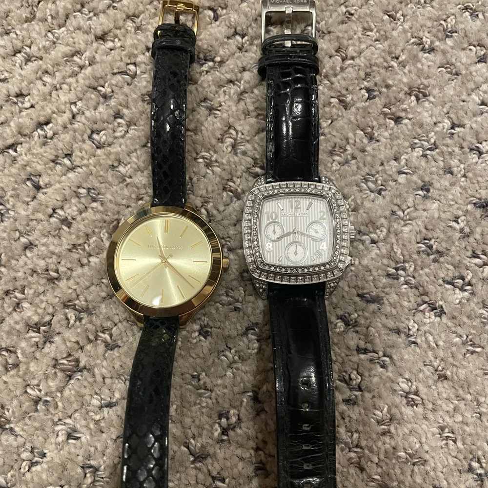 🖤 2 Michael Kors Watches – Pre-Owned, Excellent Condition – Bundle Deal! 🖤